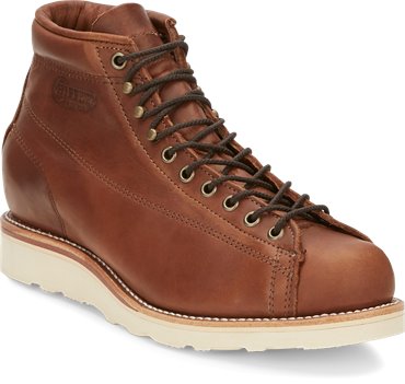 Chippewa Boots 6 Cuero Brentwood Lace To Toe in Brown Chippewa